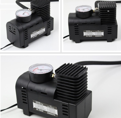 น้ำหนัก 0.8 Kgs ปั๊มลมในรถยนต์แบบพกพาแรงดัน DC 12V 250 Psi พร้อมนาฬิกา