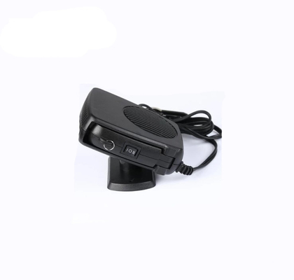 เครื่องทำความร้อนในรถยนต์แบบพกพาสีดำ 150w พร้อมที่จับสวิตช์เย็นและอุ่น