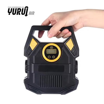 เครื่องปรับอากาศยางพกพาสําหรับรถยนต์ ปั๊มอากาศ 12v พร้อมแสง