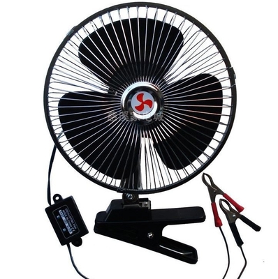 พัดลมระบายความร้อนรถยนต์ 12V / 24V พร้อมตัวป้องกันโลหะครึ่งความปลอดภัยอายุการใช้งานยาวนาน