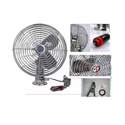 หม้อน้ำรถยนต์สีเงินพัดลมระบายความร้อนด้วยไฟฟ้า Full Safety Metal Guard