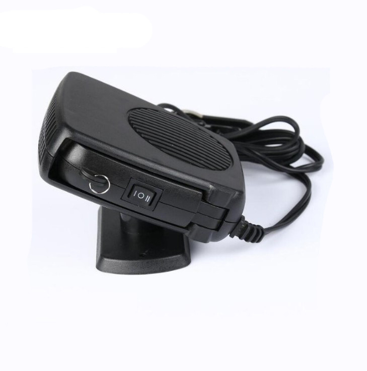 เครื่องทําความร้อนแฟนรถยนต์แบบพกพา DC 12V MINI เครื่องทําความร้อนแฟน PTC มีฟังก์ชันแฟนและเครื่องทําความร้อน