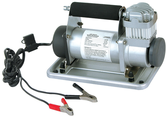 เครื่องอัดอากาศแบบ Silver Metal 12vdc แบบพกพาเพื่อรับประกันหนึ่งปี