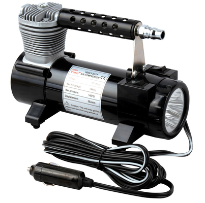 ราคาดี เครื่องอัดอากาศแบบพกพา 12v Single Black Cyclinder สำหรับอัตราเงินเฟ้อรถยนต์ 150PSI ออนไลน์