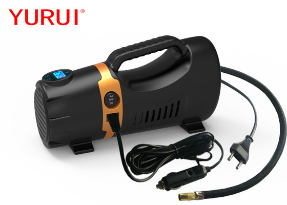 เครื่องปั๊มอัดยางรถยนต์พกพาพลาสติกไฟฟ้า DC12v AC110V-220V