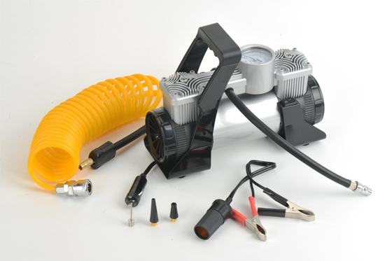 ราคาดี Silver / Balck Metal 12v เครื่องอัดอากาศแบบ Heavy Duty พร้อมกระเป๋าไม่มีแสง ออนไลน์