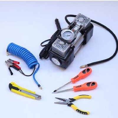 ราคาดี เครื่องอัดอากาศรถยนต์สีเงินเครื่องอัดอากาศแบบไฟฟ้า 12v แบบพกพา Air Shocks สำหรับรถบรรทุก ออนไลน์