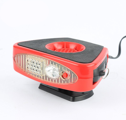 ABS Dc12v เครื่องทําความร้อนพัดลมรถยนต์เซรามิก PTC แบบพกพา พร้อมแสง LED