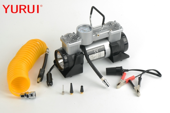 ราคาดี ปั๊มลมยางรถบรรทุกขนาดเล็ก 12 โวลต์ Dc สีเงินสีดำ 180w พร้อมไฟ ออนไลน์