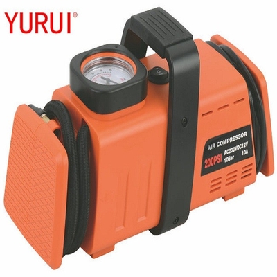 AC110-230v พกพารถยนต์ยาง inflator DC12v กับมือ