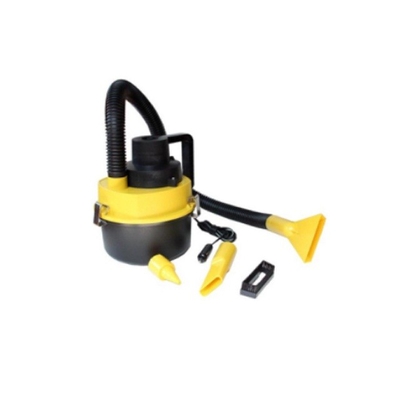 สีเหลือง พกพา ABS DC12v เครื่องดูดฝุ่นสําหรับรถยนต์