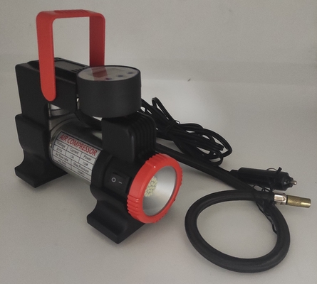 DC12V LED Light พกพาโลหะรถยนต์เครื่องปรับอากาศด้วยเครื่องวัดดิจิตอล